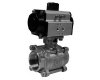 3 PIECE STAINLESS STEEL BALL VALVE WITH PNEUMATIC ACTUATOR