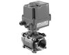 3 PIECE STAINLESS STEEL BALL VALVE WITH ELECTRIC ACTUATOR
